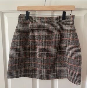 Plaid Wool Tartan Skirt, size Medium